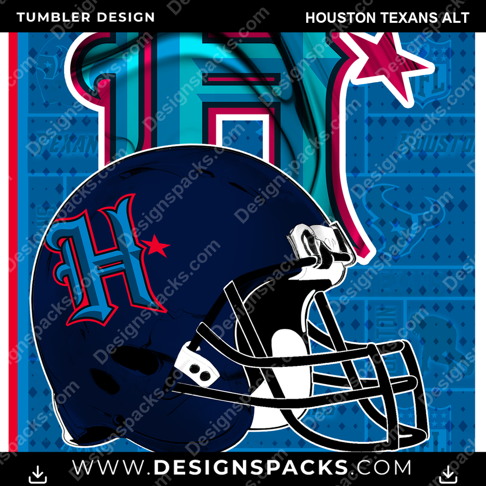 Football Posters Houston Texans Alt NFL Football Tumbler Digital Wrap Design Download