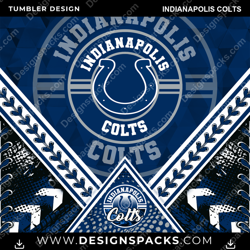 Football Diamond Indianapolis Colts Becher Digitales Wrap-Design