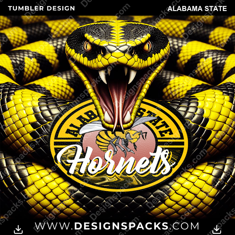 College Sport Rattle Snake Alabama State NCAA College Sport Tumbler Digital Wrap Design Download
