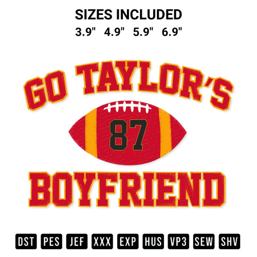 Looking for the perfect pattern? Download the Go Taylors Boyfriend Kansas City Embroidery Design embroidery design today at Designspacks.com. Crisp, clean stitching guaranteed. Available sizes: 3.9