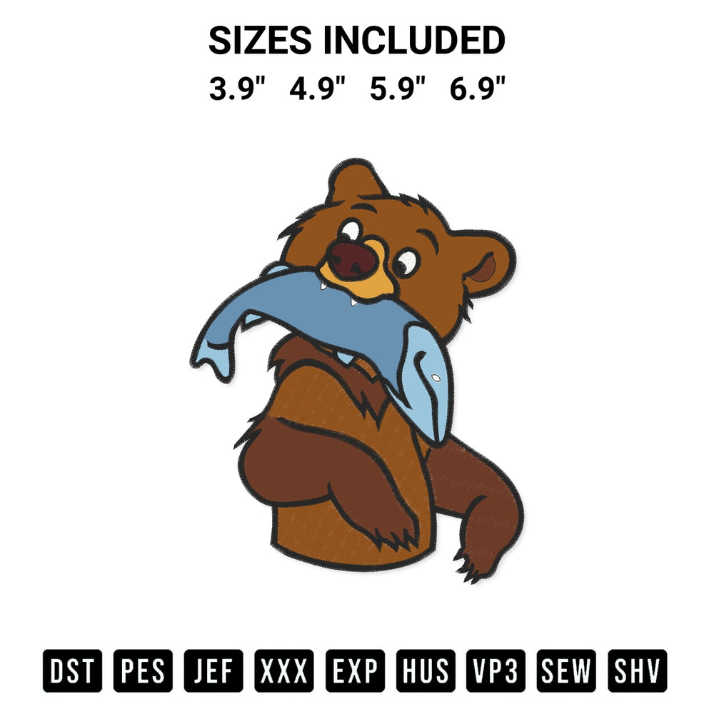 Looking for the perfect pattern? Download the Brother Bear Koda Embroidery Design embroidery design today at Designspacks.com. Crisp, clean stitching guaranteed. Available sizes: 3.9", 4.9", 5.9", 6.9".