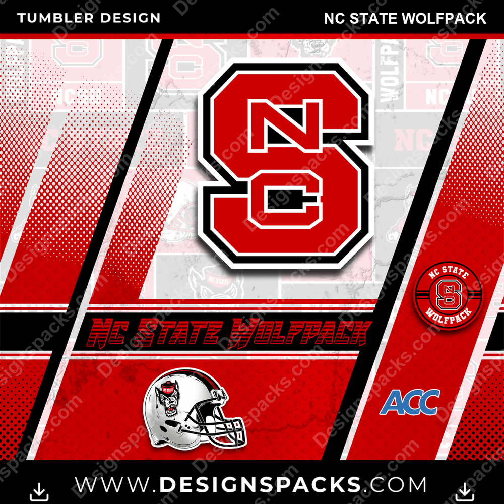 College Sport Sports Nc State Wolfpack NCAA College Sport Tumbler Digital Wrap Design Download