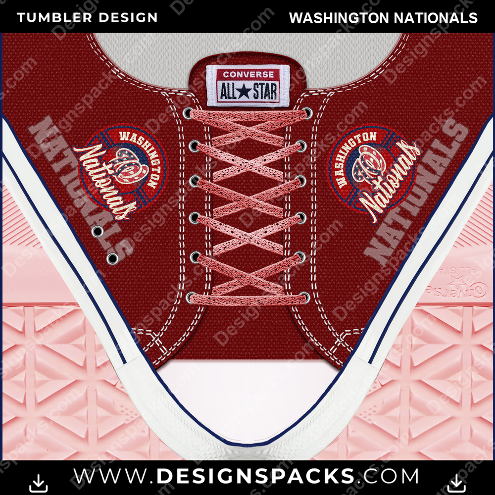 Diseño Digital Envolvente para Vaso Stanley de los Washington Nationals de Béisbol