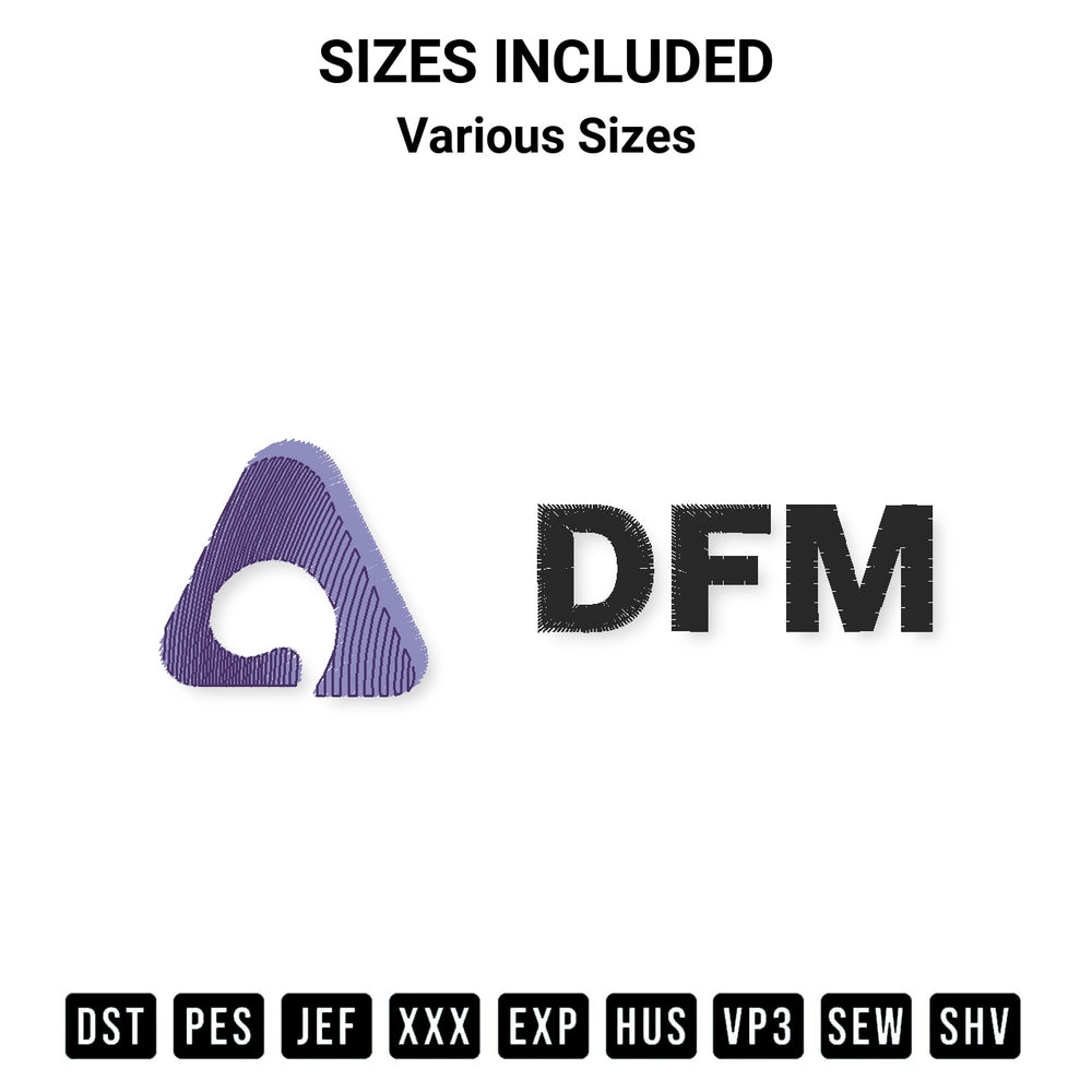 Stitch like a pro with the Dfm Embroidery Design embroidery pattern from Designspacks.com. High-quality digital machine embroidery file. Available sizes: Various Sizes.