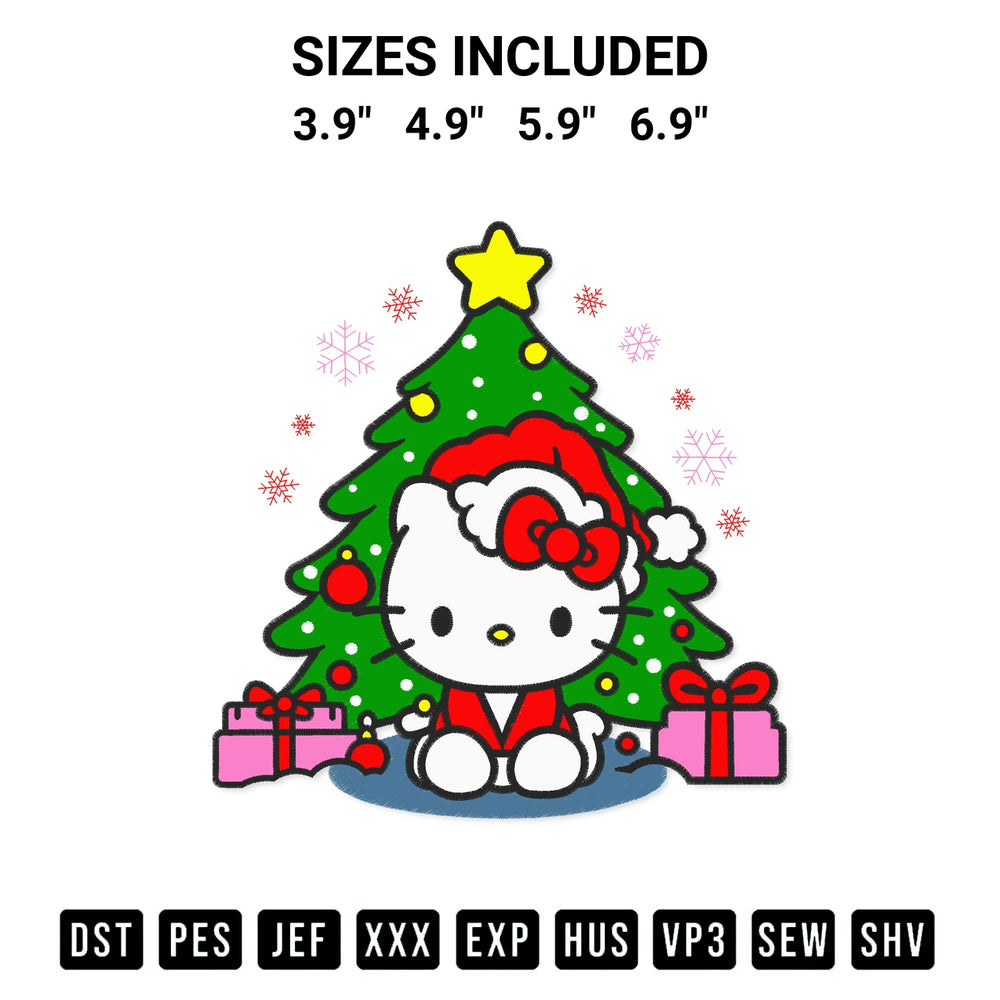 Get the Hello Kitty With Christmas Tree Embroidery Design embroidery design for your custom crafts! Premium digitized files available for instant download at Designspacks.com. Available sizes: 3.9", 4.9", 5.9", 6.9".