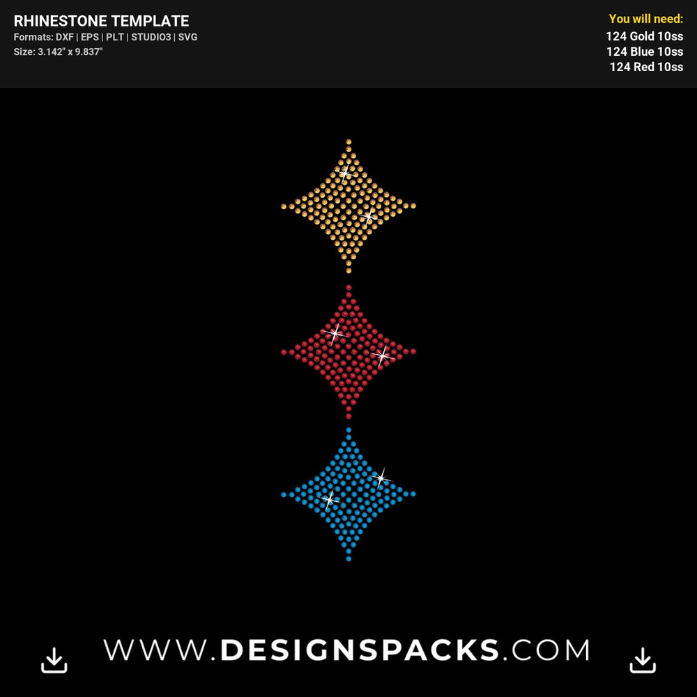Steelers Fan Rhinestone Digital Template