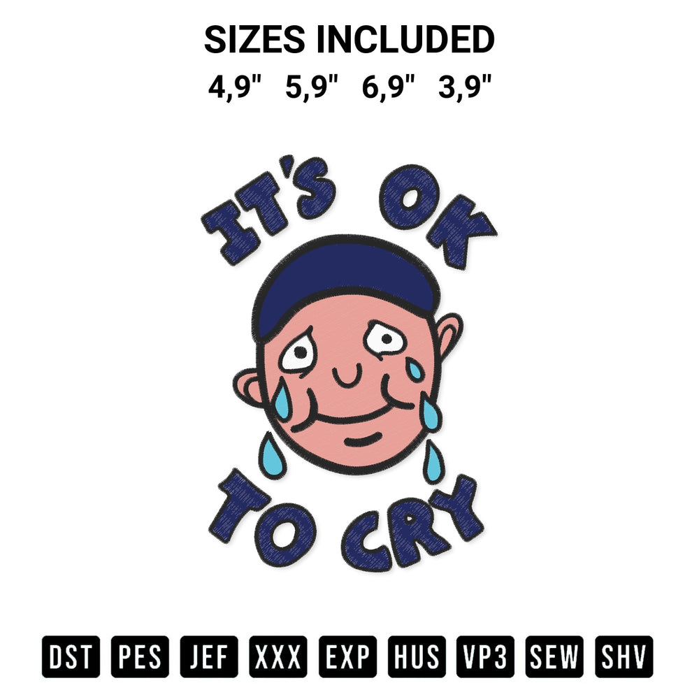 Create amazing crafts with the Its Ok To Cry Daria Cute Kids Daria Sick Sad World Embroidery Design embroidery file. High-quality digital download from Designspacks.com, perfect for beginners and pros. Available sizes: 4,9", 5,9", 6,9", 3,9".