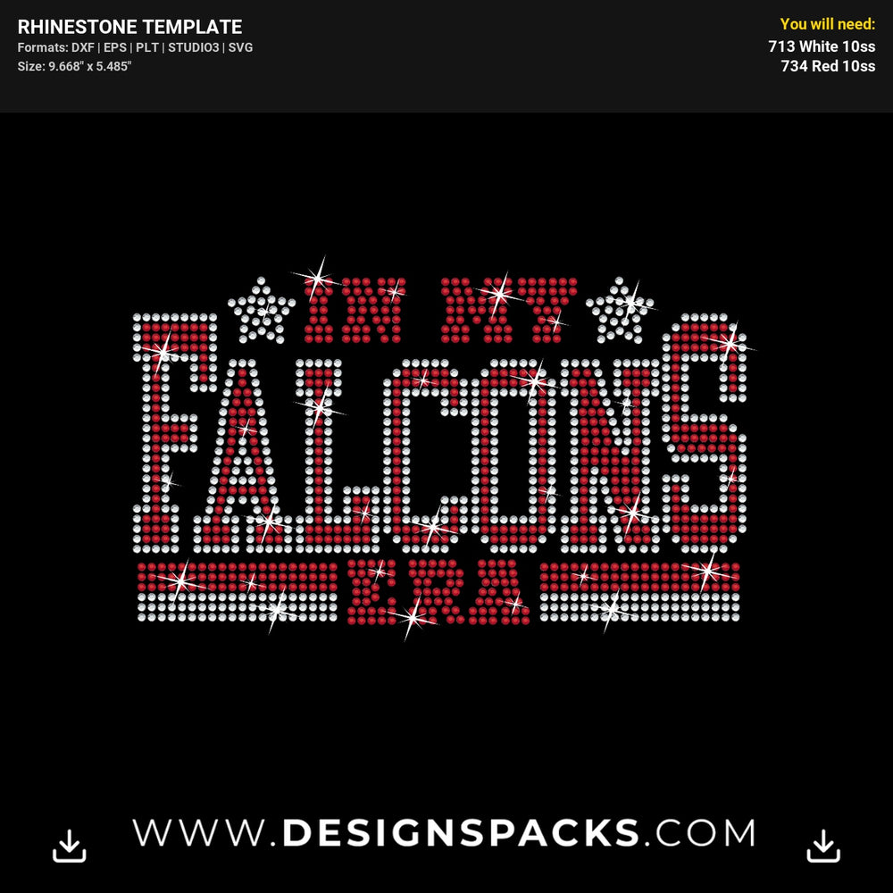 In My Falcons Era Rhinestone Digital Template