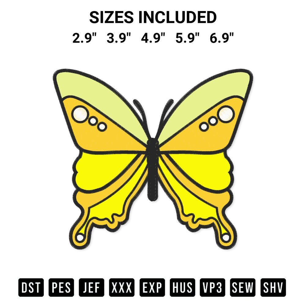 Shop the Belle Princess Butterfly Embroidery Design machine embroidery pattern at Designspacks.com. Beautifully digitized for flawless stitching on any fabric. Available sizes: 2.9", 3.9", 4.9", 5.9", 6.9".