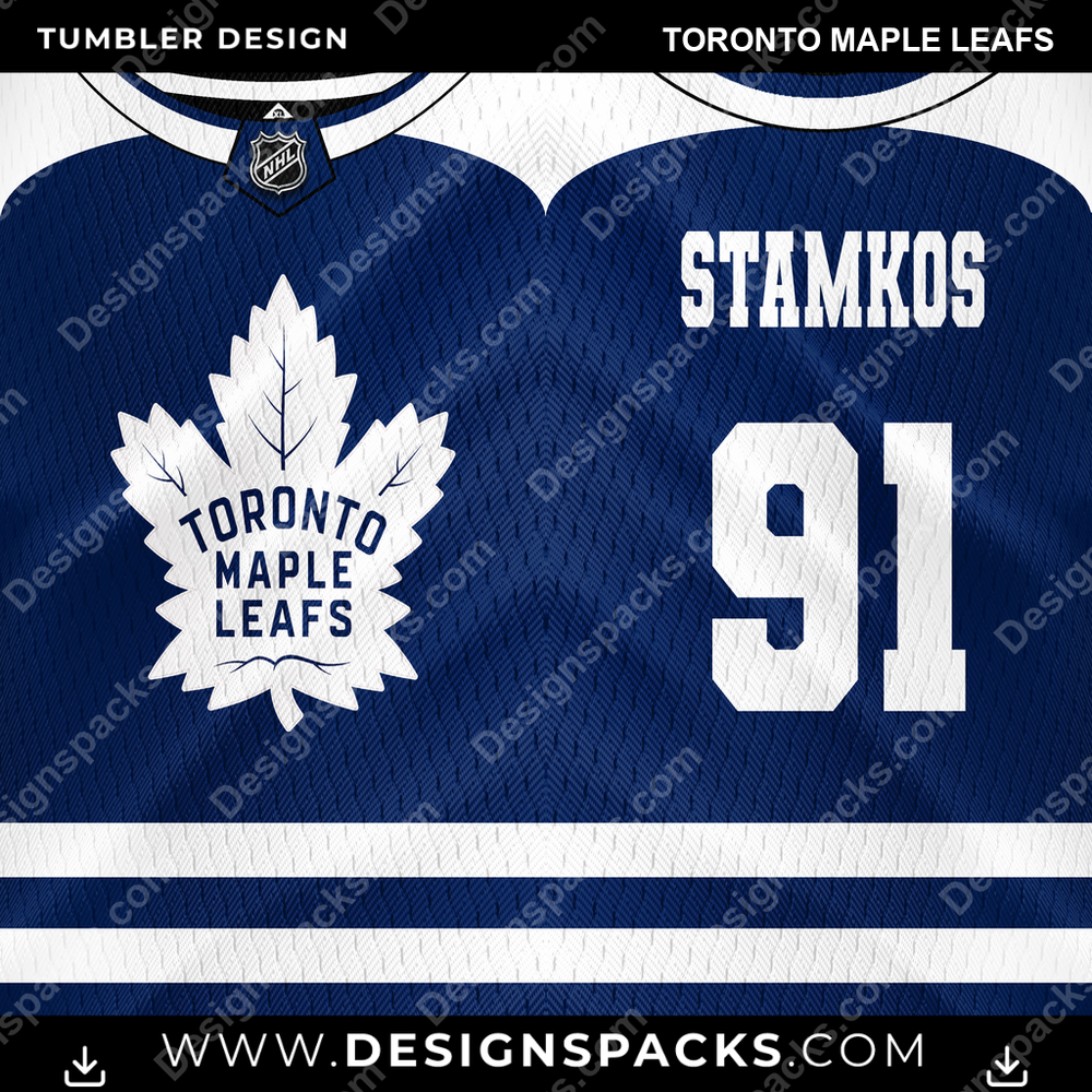 Ice Hockey Jersey Toronto Maple Leafs Tumbler Digital Wrap Design