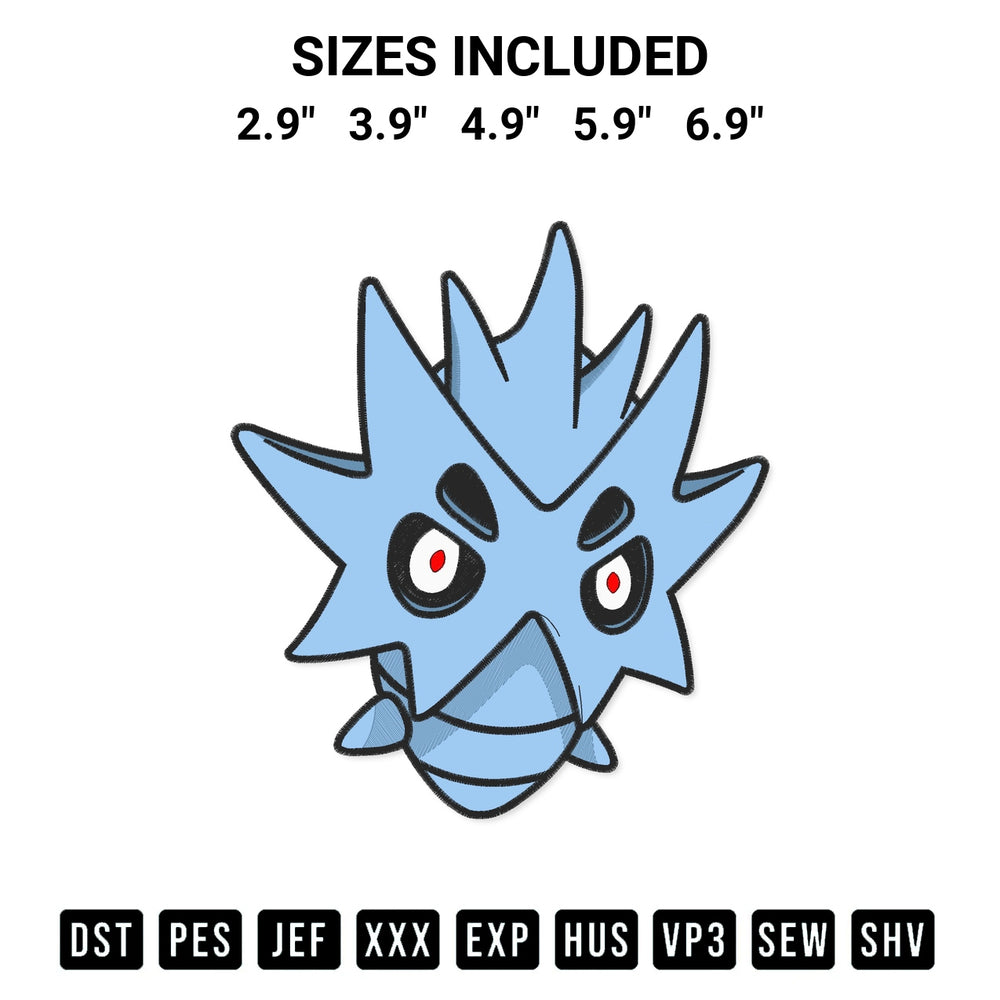 Create amazing crafts with the Pupitar Pokemon Embroidery Design embroidery file. High-quality digital download from Designspacks.com, perfect for beginners and pros. Available sizes: 2.9", 3.9", 4.9", 5.9", 6.9".