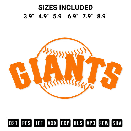 Get the San Francisco Giants Mlb Embroidery Design embroidery design for your custom crafts! Premium digitized files available for instant download at Designspacks.com. Available sizes: 3.9