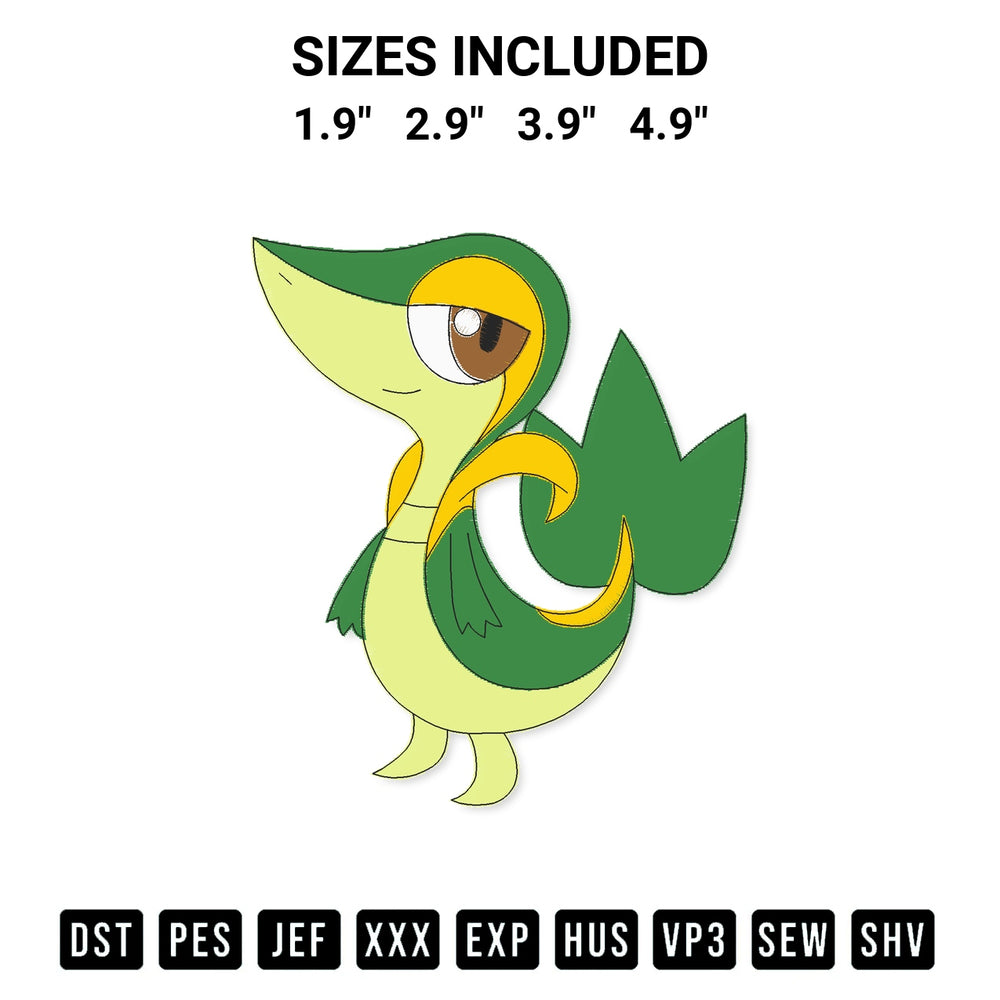 Add a unique touch to your apparel with the Tsutarja Pokemon Embroidery Design embroidery file. Premium instant download available now on Designspacks.com. Available sizes: 1.9", 2.9", 3.9", 4.9".