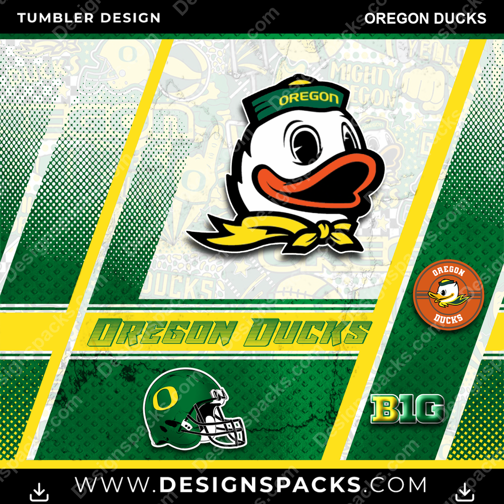 College Sport Sports Oregon Ducks NCAA College Sport Tumbler Digital Wrap Design Download