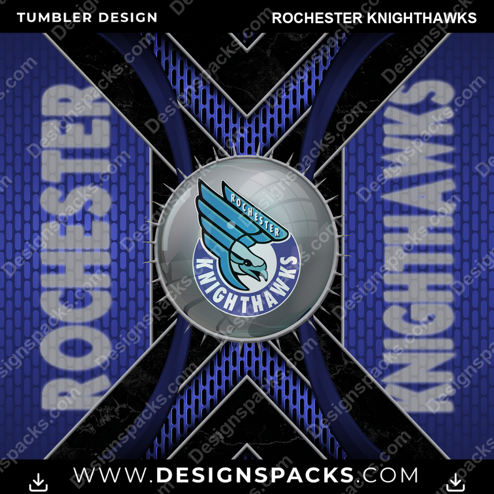 Lacrosse Metal Grating Rochester Knighthawks PLL Lacrosse Tumbler Digital Wrap Design Download