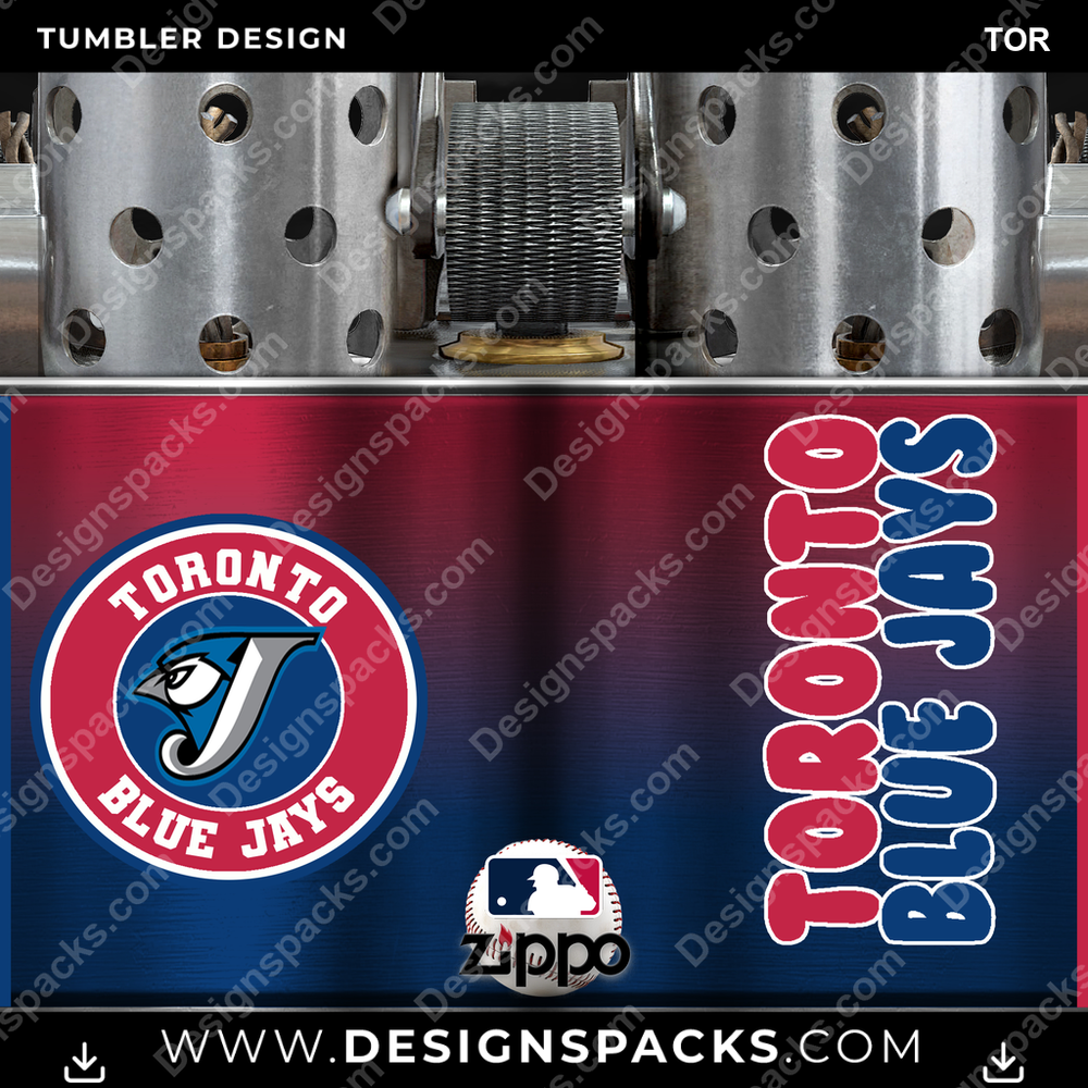 Baseball Zippo Lighter TOR Tumbler Digital Wrap Design