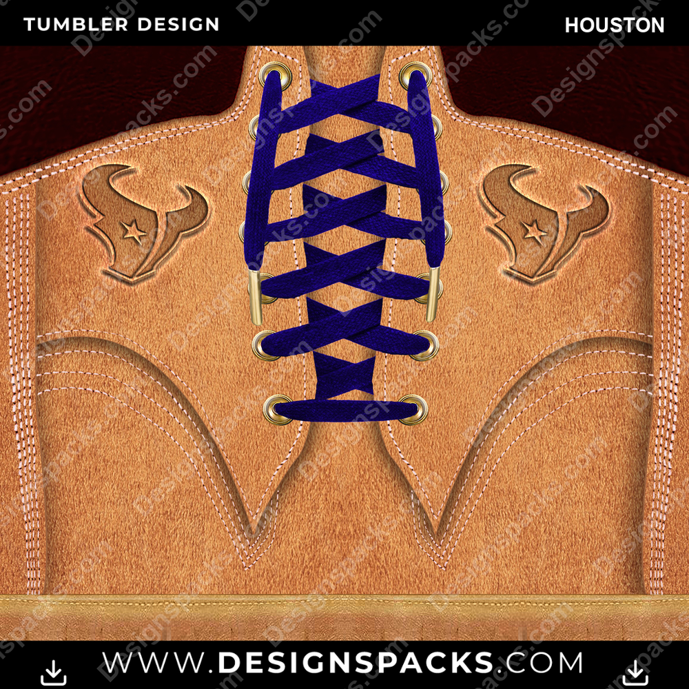 Football Boot Houston Tumbler Digital Wrap Design