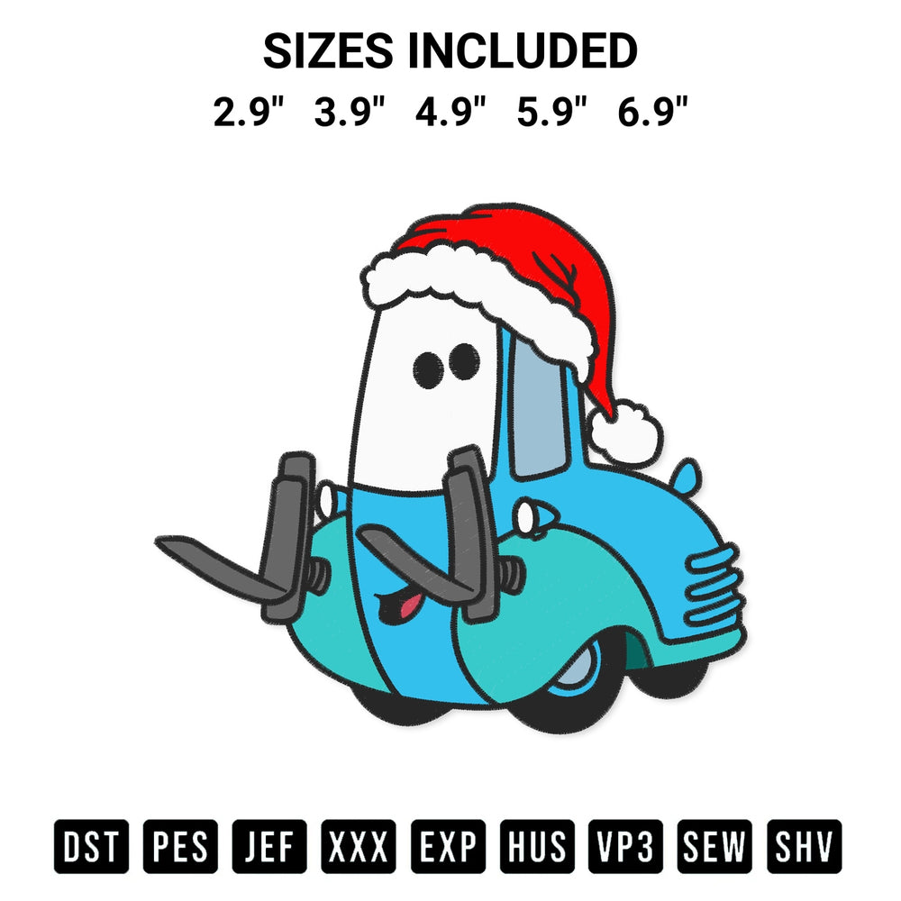 Looking for the perfect pattern? Download the Guido Cars Christmas Embroidery Design embroidery design today at Designspacks.com. Crisp, clean stitching guaranteed. Available sizes: 2.9", 3.9", 4.9", 5.9", 6.9".