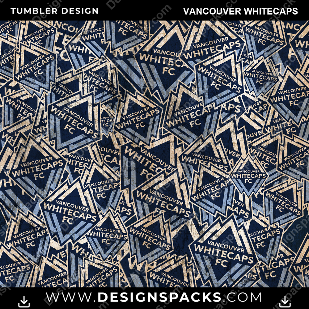 Soccer Logo BG Vancouver Whitecaps Tumbler Digital Wrap Design