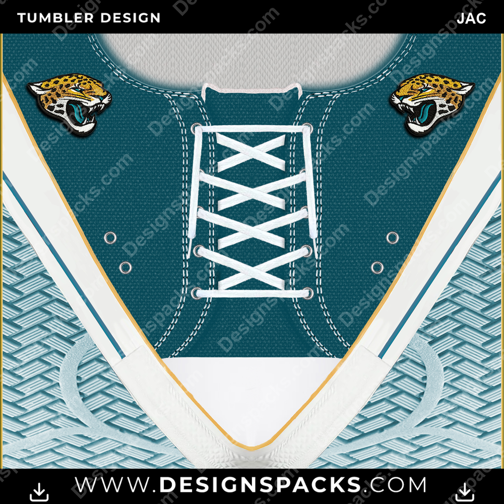 Football Converse Embroidered JAC Tumbler Digital Wrap Design