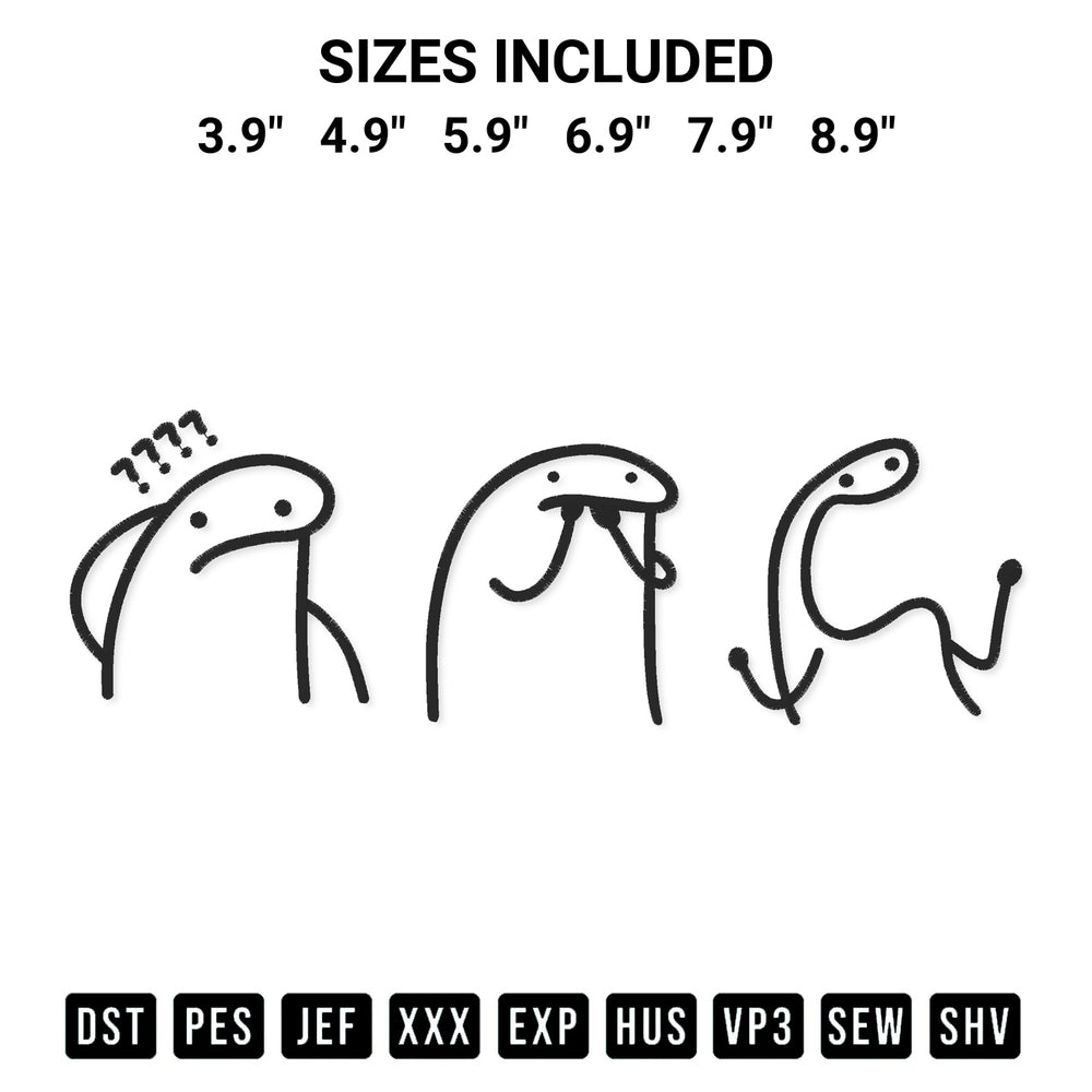 Discover the perfect addition to your crafting collection: Meme Confused Embroidery Design embroidery file. Instantly available at Designspacks.com. Available sizes: 3.9", 4.9", 5.9", 6.9", 7.9", 8.9".