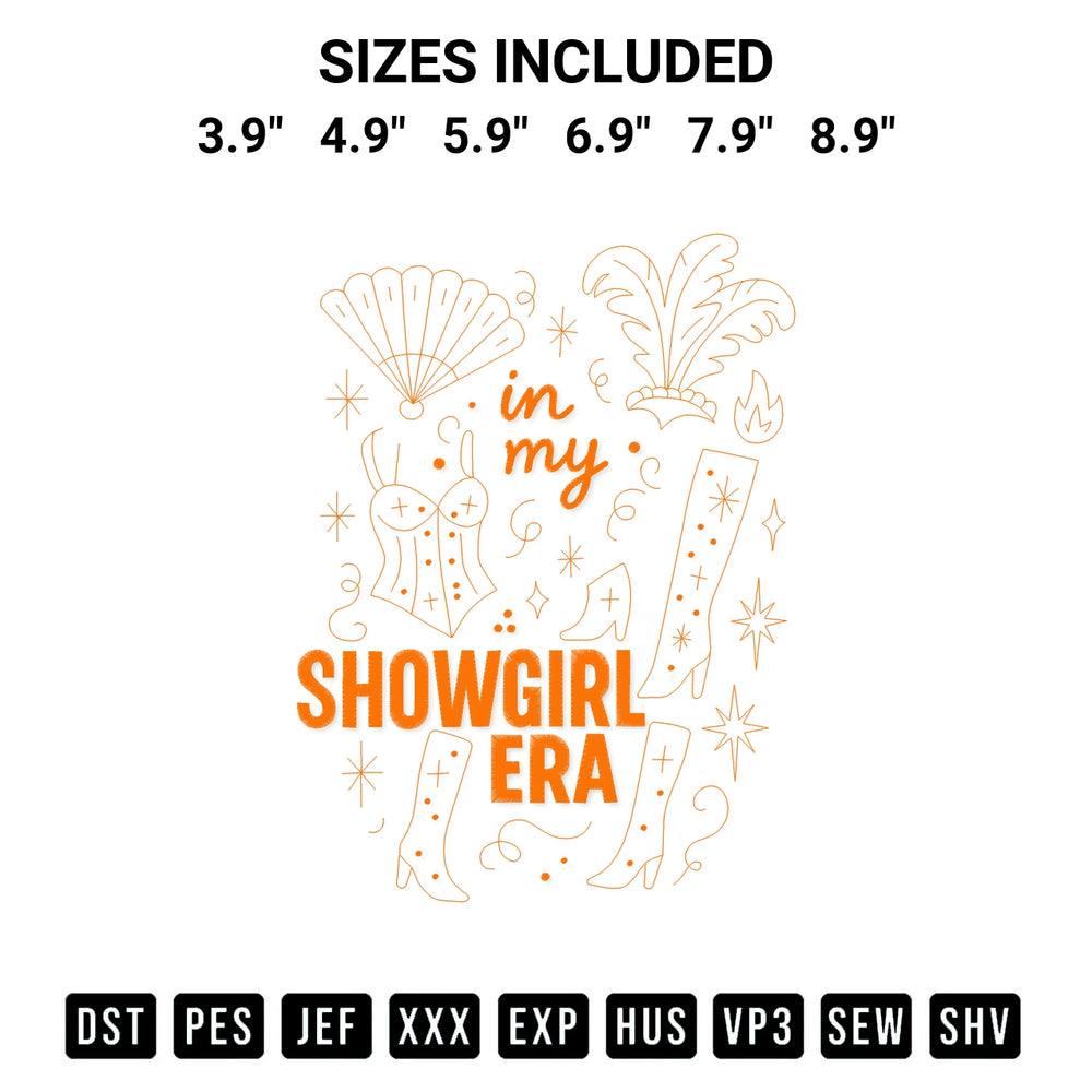 Discover the perfect addition to your crafting collection: Doodle The Life Of A Showgirl Embroidery Design embroidery file. Instantly available at Designspacks.com. Available sizes: 3.9", 4.9", 5.9", 6.9", 7.9", 8.9".
