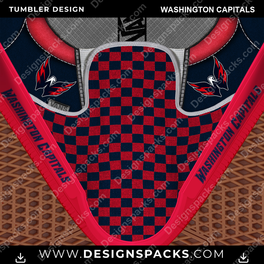 Ice Hockey Vans Classic Washington Capitals Tumbler Digital Wrap Design