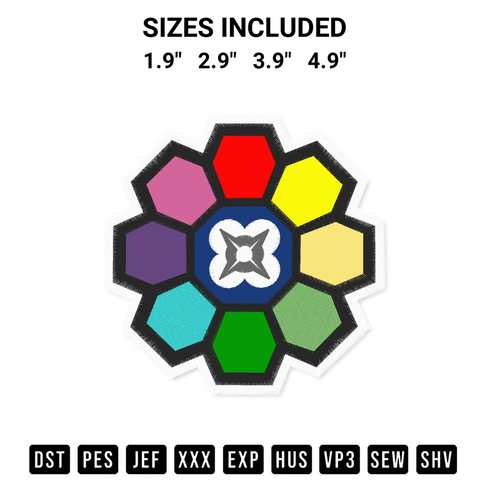 Create amazing crafts with the The Rainbow Badge Embroidery Design embroidery file. High-quality digital download from Designspacks.com, perfect for beginners and pros. Available sizes: 1.9", 2.9", 3.9", 4.9".