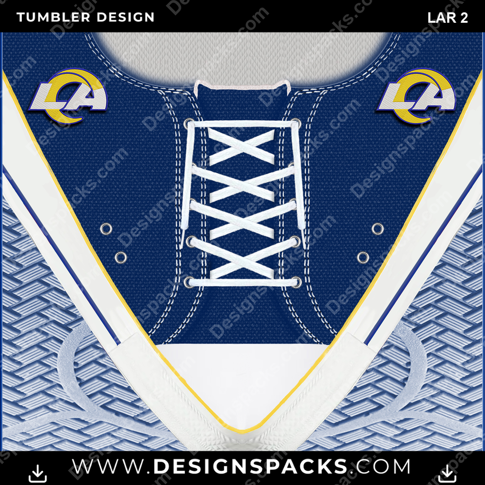 Football Converse Embroidered LAR 2 Tumbler Digital Wrap Design