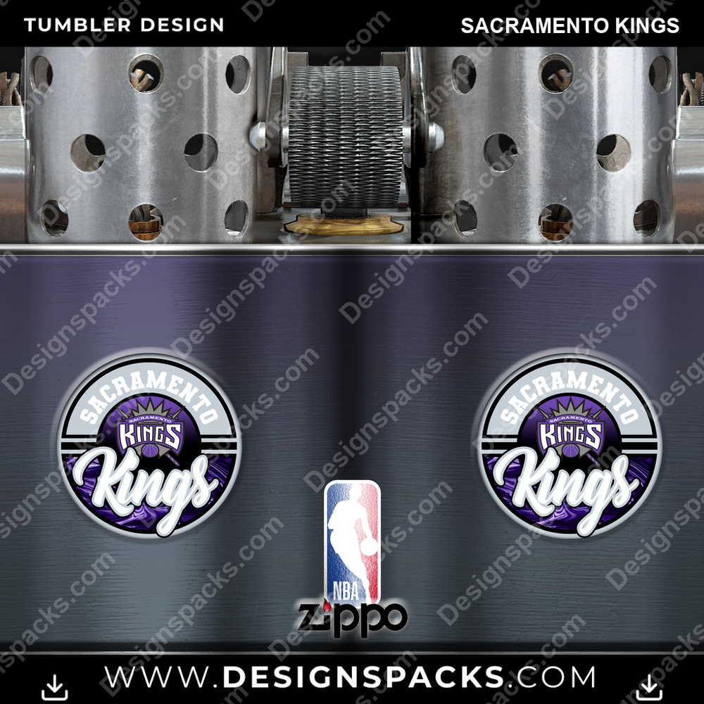 Basketball Zippo Lighter Sacramento Kings NBA Basketball Tumbler Digital Wrap Design Download