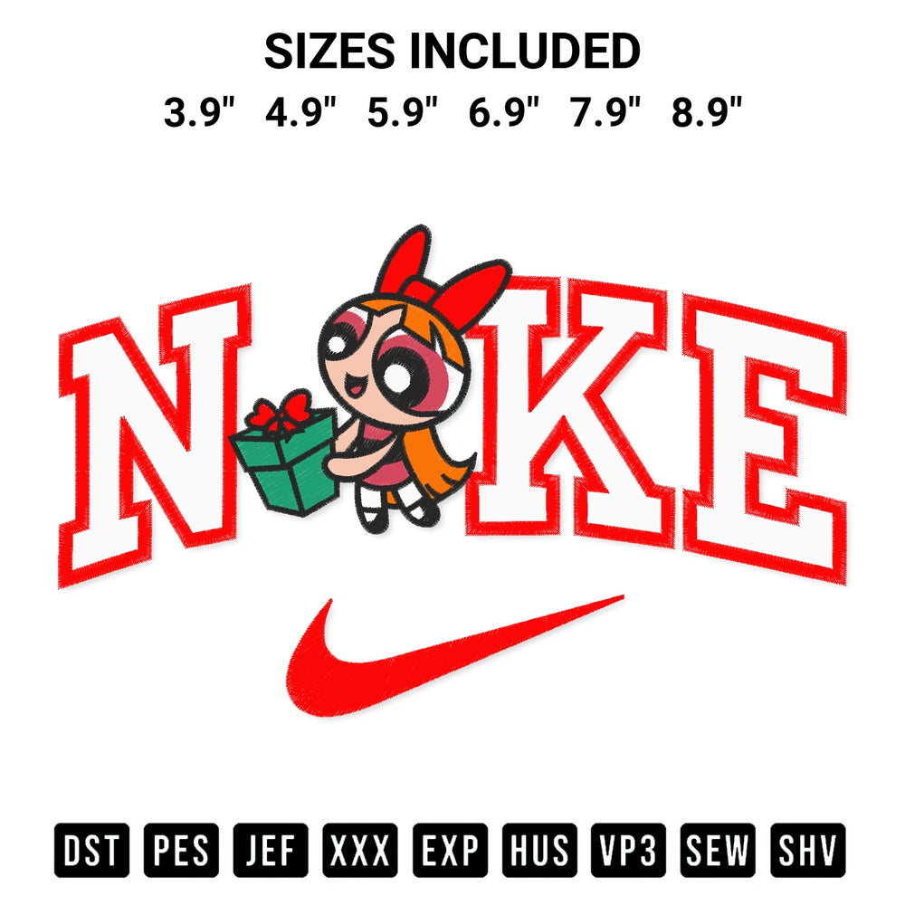 Looking for the perfect pattern? Download the Christmas Powerpuff Girls 3 X Nike Embroidery Design embroidery design today at Designspacks.com. Crisp, clean stitching guaranteed. Available sizes: 3.9", 4.9", 5.9", 6.9", 7.9", 8.9".