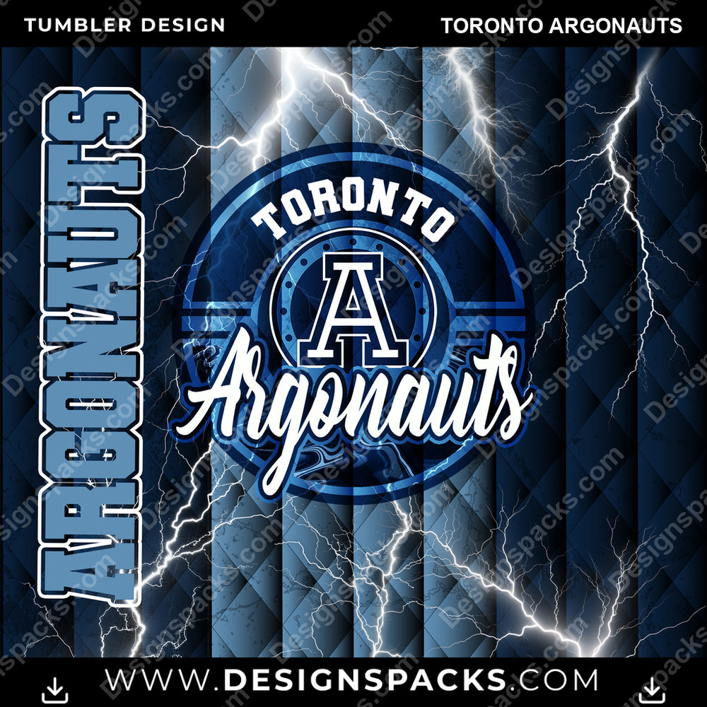 Canada Football Diamond Toronto Argonauts Tumbler Digital Wrap Design