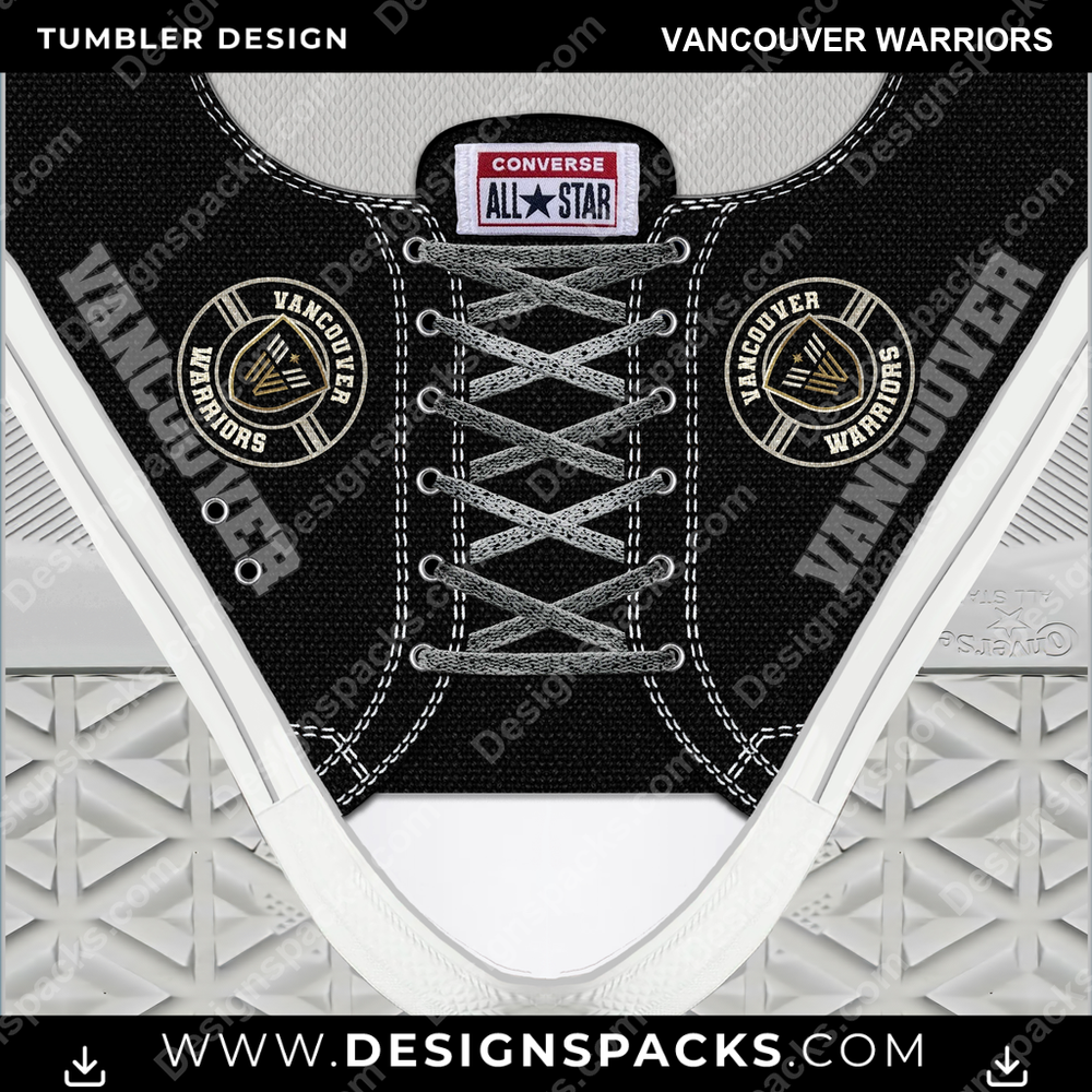 Lacrosse Converse Vancouver Warriors Tumbler Digital Wrap Design