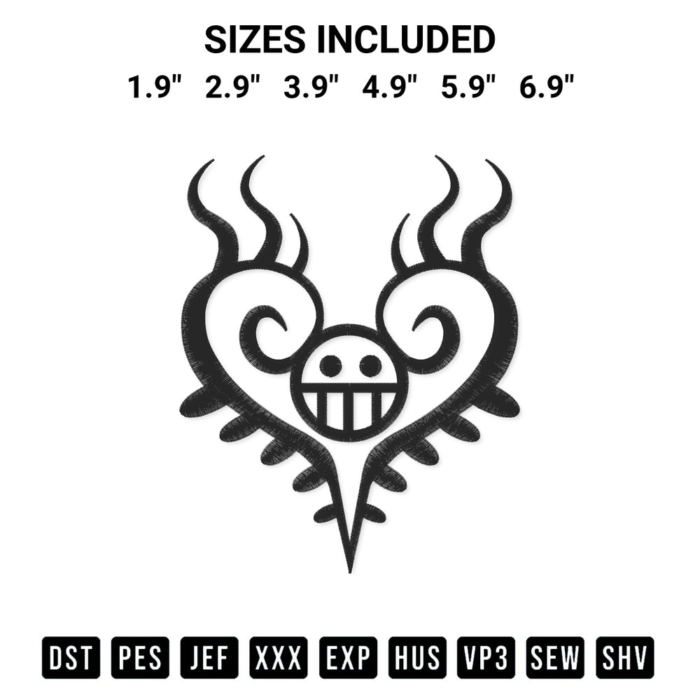 Get the Law Chest Tattoo Embroidery Design embroidery design for your custom crafts! Premium digitized files available for instant download at Designspacks.com. Available sizes: 1.9", 2.9", 3.9", 4.9", 5.9", 6.9".