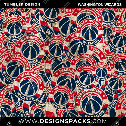 Basketball Logo BG Washington Wizards NBA Basketball Tumbler Digital Wrap Design Download