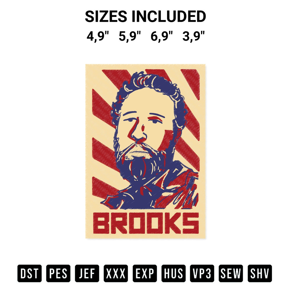 Discover the perfect addition to your crafting collection: Jayar Jackson Michael Brooks Logo Embroidery Design embroidery file. Instantly available at Designspacks.com. Available sizes: 4,9", 5,9", 6,9", 3,9".