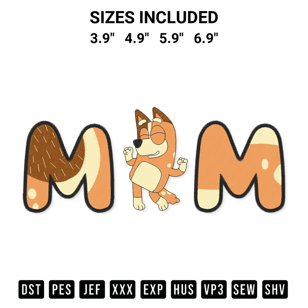 Download the Chilli Heeler Mom Embroidery Design machine embroidery design exclusively at Designspacks.com. Premium digitized pattern for apparel and DIY crafts. Available sizes: 3.9", 4.9", 5.9", 6.9".