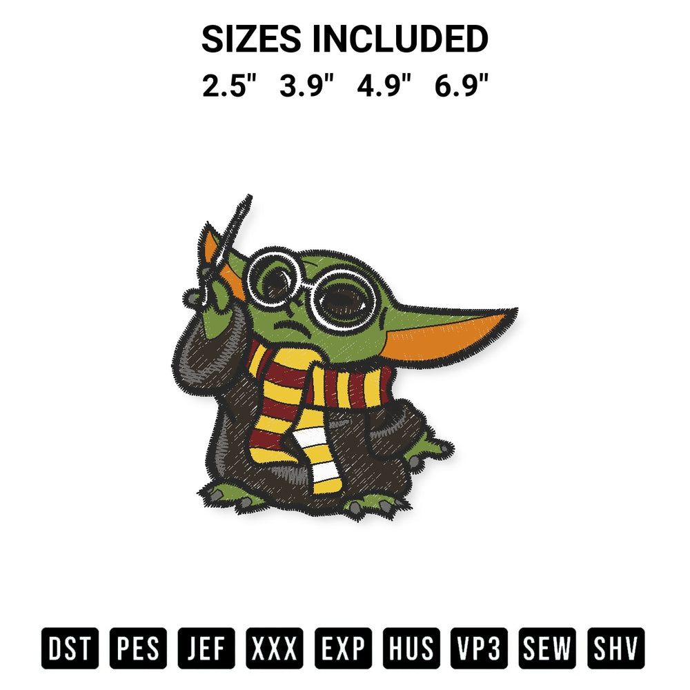 Shop the Yoda Baby Embroidery Design machine embroidery pattern at Designspacks.com. Beautifully digitized for flawless stitching on any fabric. Available sizes: 2.5", 3.9", 4.9", 6.9".