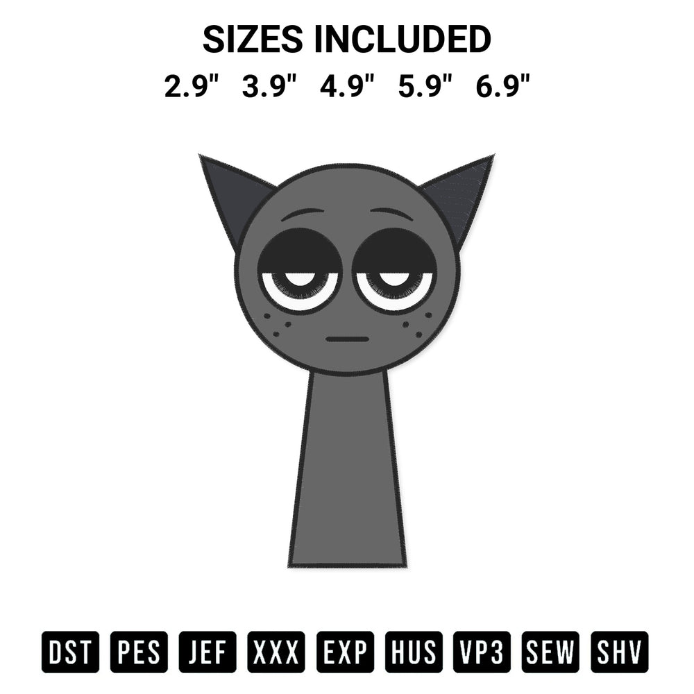 Create amazing crafts with the Gray Incredibox Sprunki Embroidery Design embroidery file. High-quality digital download from Designspacks.com, perfect for beginners and pros. Available sizes: 2.9", 3.9", 4.9", 5.9", 6.9".