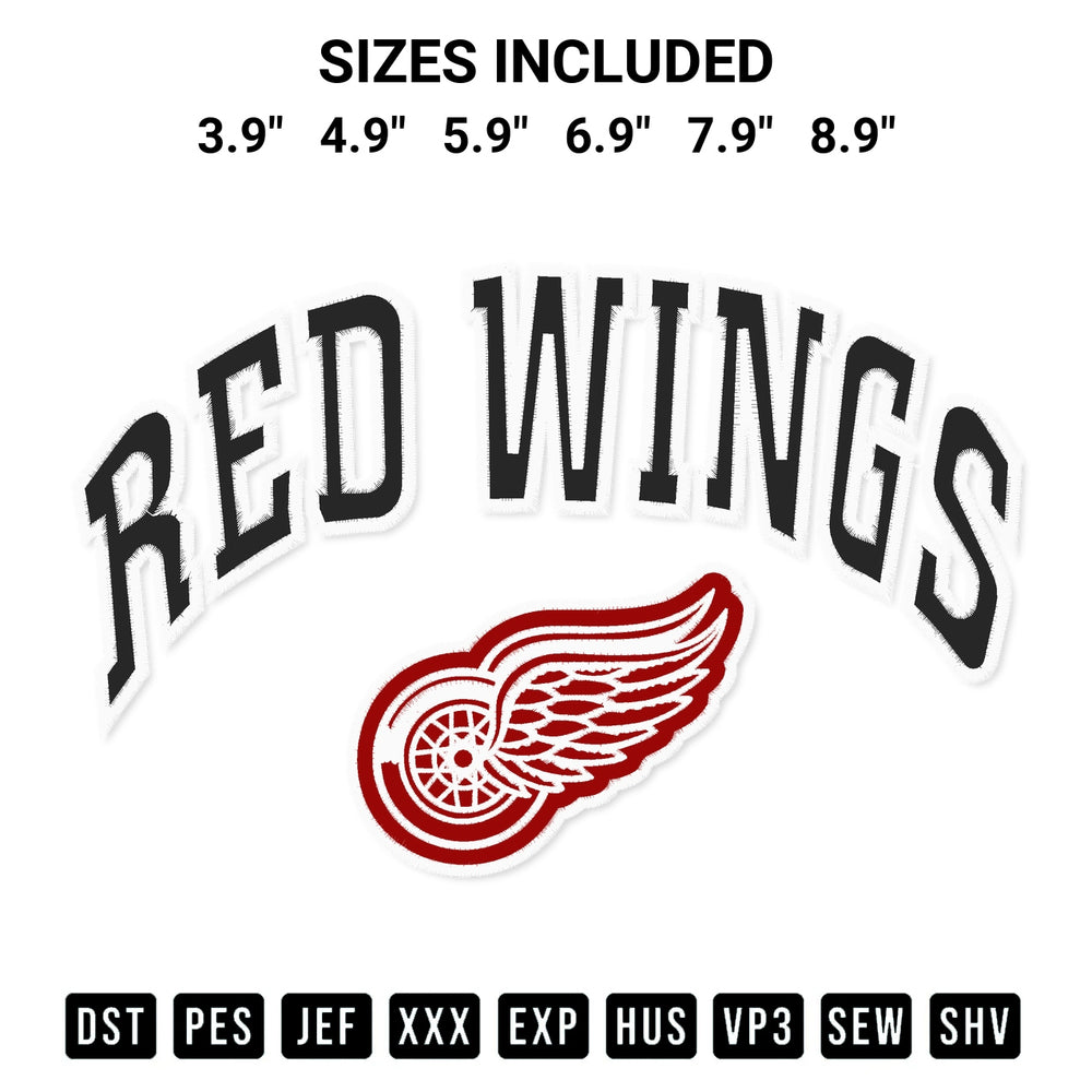Transform your fabrics with the Vintage Detroit Red Wings Nhl Embroidery Design embroidery design. Instant access to premium digitized patterns at Designspacks.com. Available sizes: 3.9", 4.9", 5.9", 6.9", 7.9", 8.9".