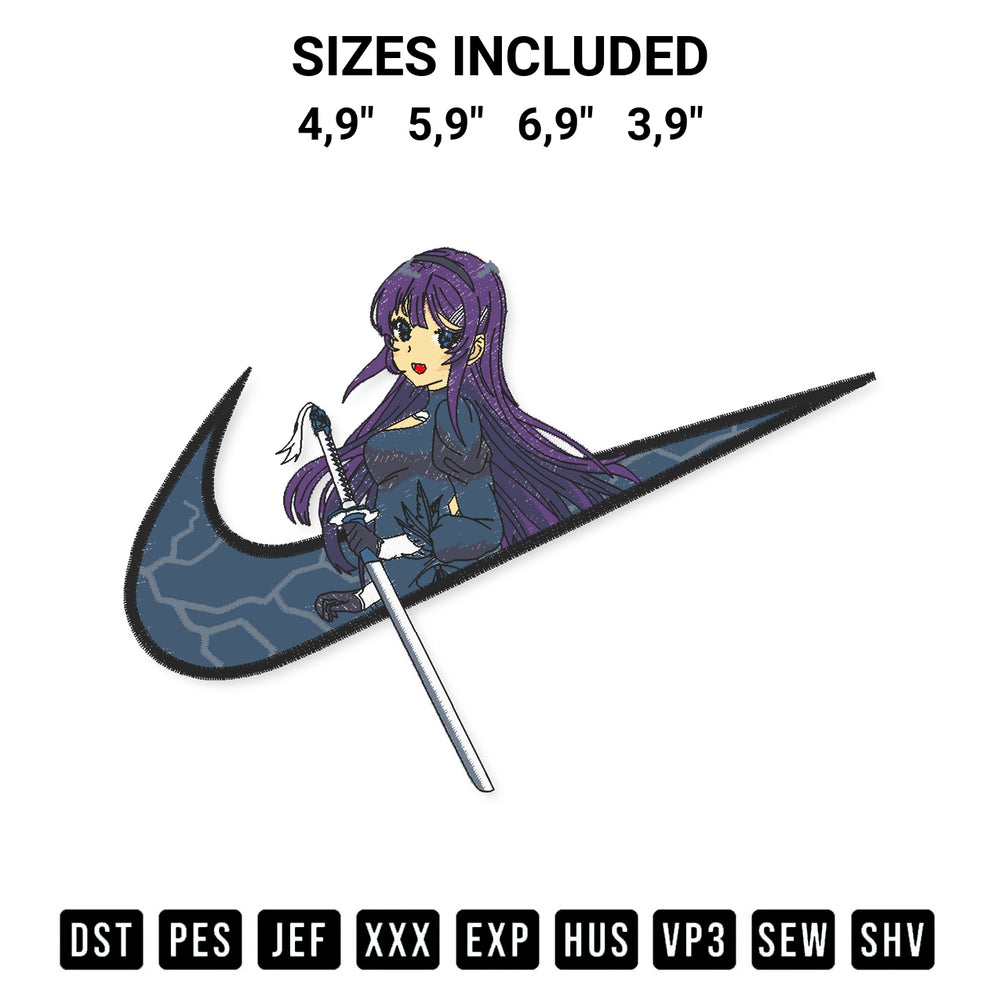 Download the Mai Sakurajima Logo Embroidery Design machine embroidery design exclusively at Designspacks.com. Premium digitized pattern for apparel and DIY crafts. Available sizes: 4,9", 5,9", 6,9", 3,9".