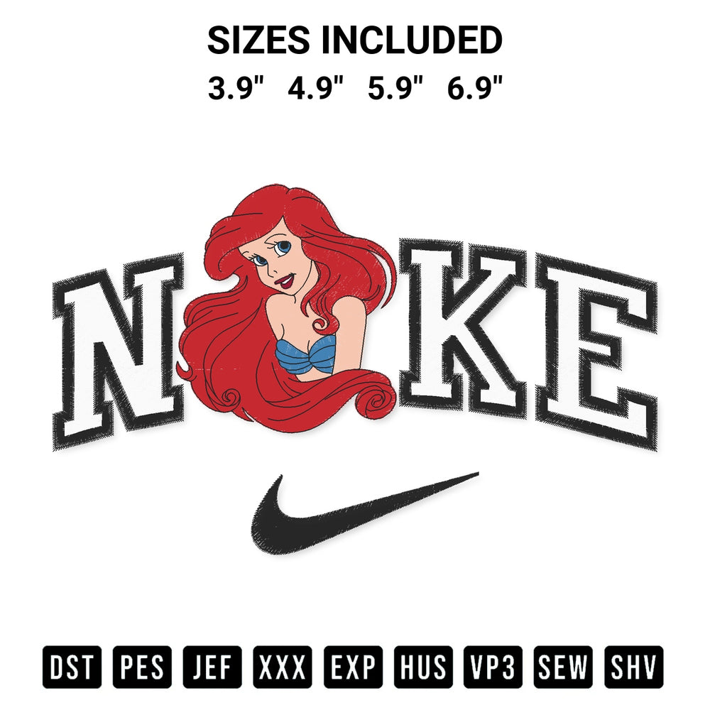 Looking for the perfect pattern? Download the Nike Ariel Embroidery Design embroidery design today at Designspacks.com. Crisp, clean stitching guaranteed. Available sizes: 3.9", 4.9", 5.9", 6.9".
