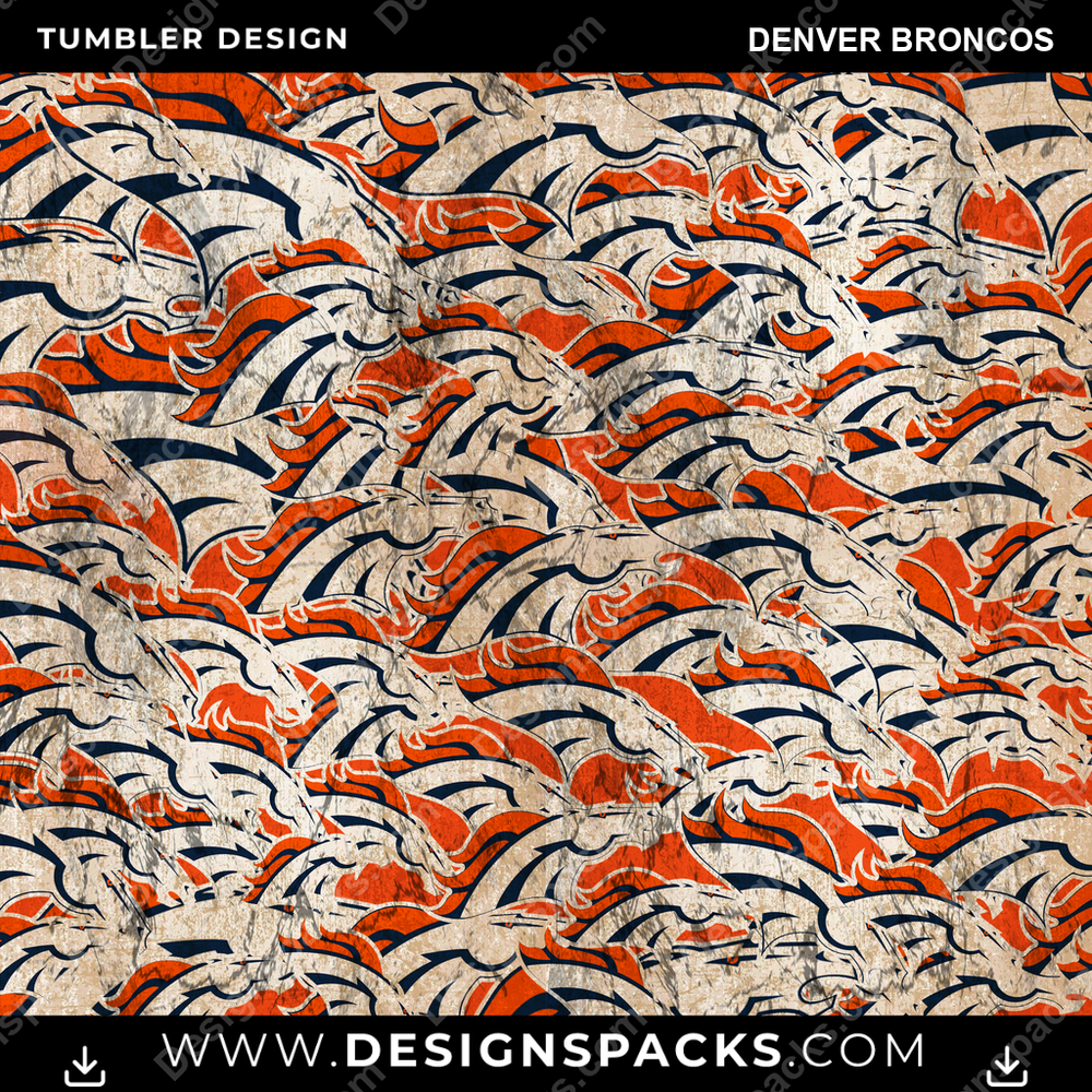 Football Logo BG Denver Broncos NFL Football Tumbler Digital Wrap Design Download