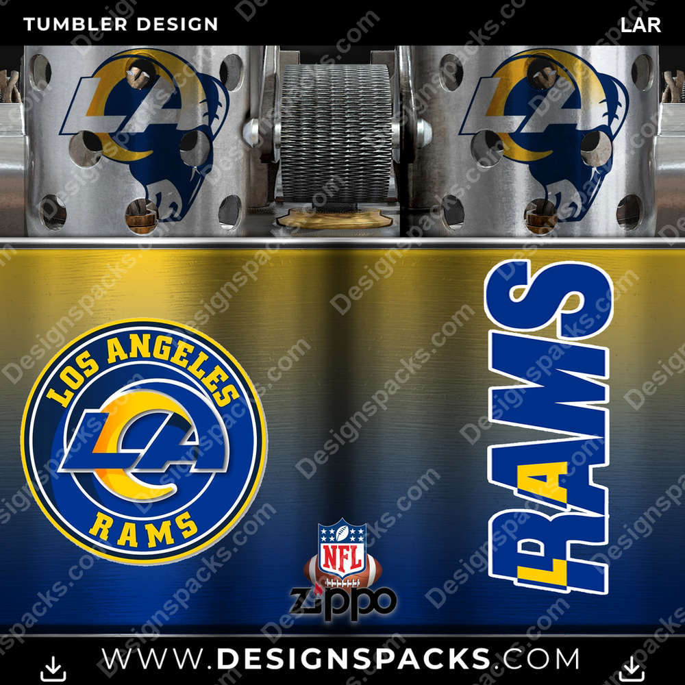 Football Zippo Lighter LAR Tumbler Digital Wrap Design