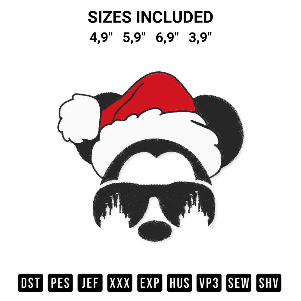 Stitch like a pro with the Disney Santa Mickey Mouse Castle Xmas 2022 Disney Christmas Logo Embroidery Design embroidery pattern from Designspacks.com. High-quality digital machine embroidery file. Available sizes: 4,9", 5,9", 6,9", 3,9".