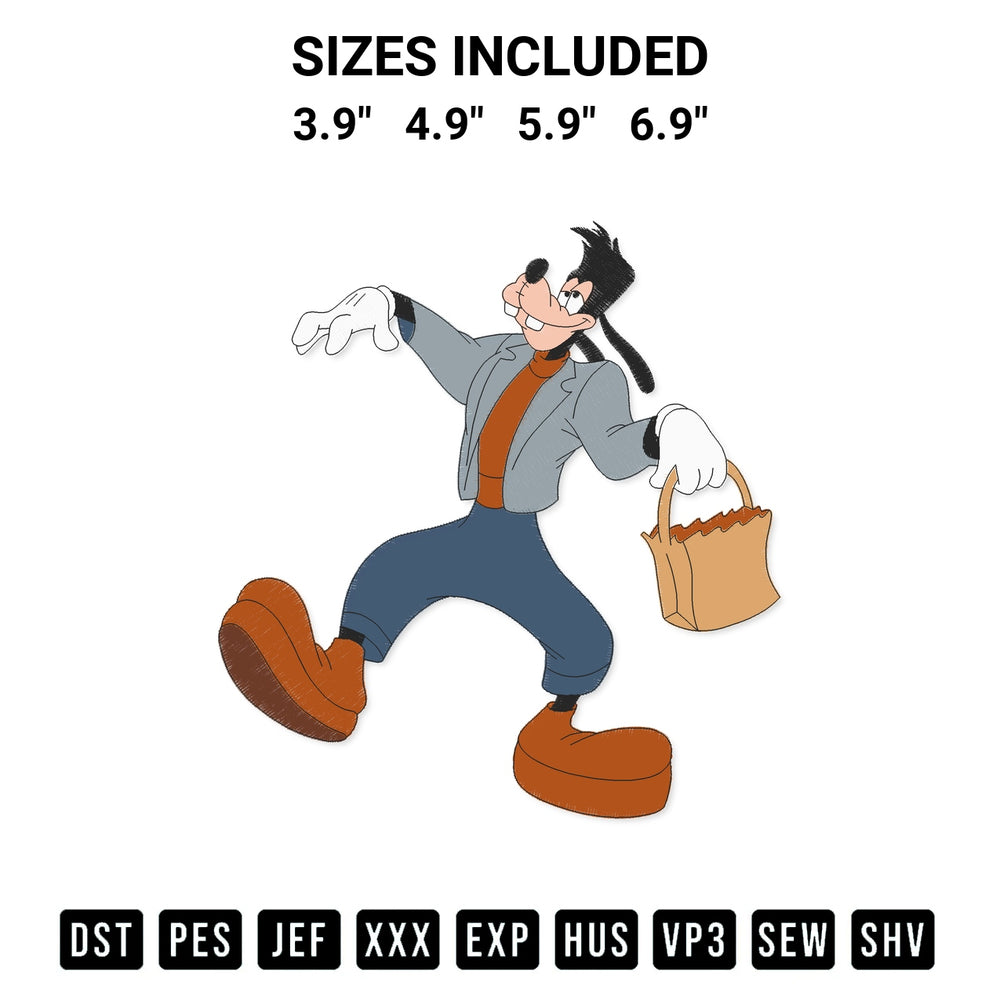 Elevate your next project with our Goofy Disney Embroidery Design embroidery file. Shop high-quality digital patterns instantly at Designspacks.com. Available sizes: 3.9", 4.9", 5.9", 6.9".