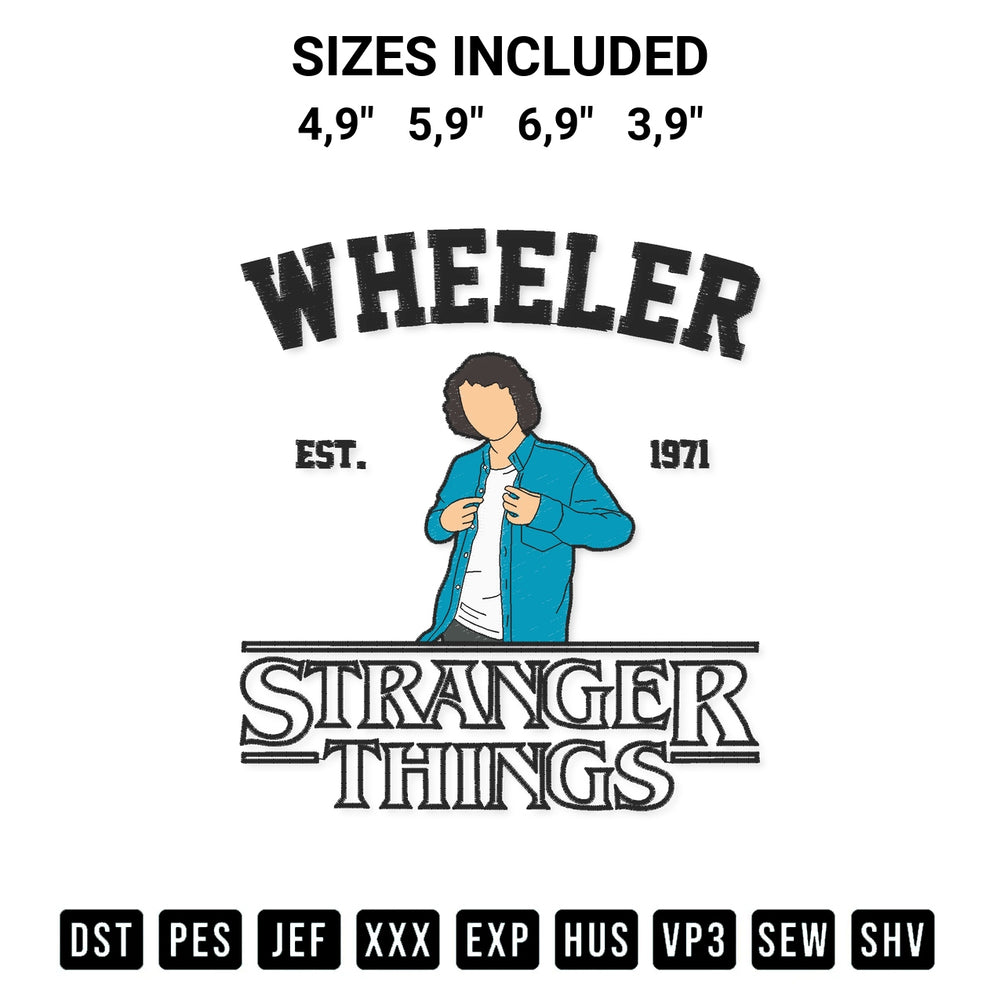 Elevate your next project with our Mike Wheeler Stranger Things Logo Embroidery Design embroidery file. Shop high-quality digital patterns instantly at Designspacks.com. Available sizes: 4,9", 5,9", 6,9", 3,9".