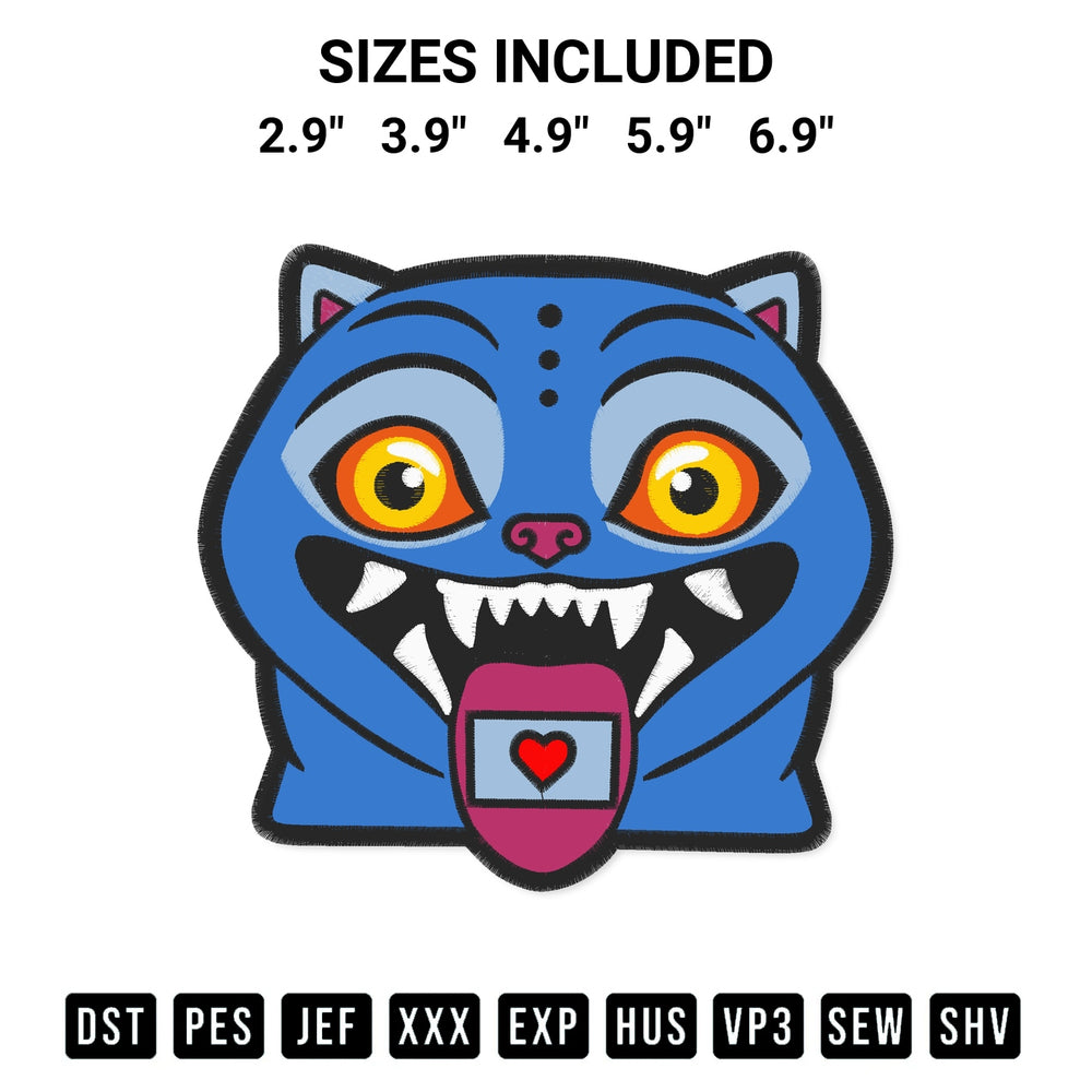 Transform your fabrics with the Derpy Tiger Head Embroidery Design embroidery design. Instant access to premium digitized patterns at Designspacks.com. Available sizes: 2.9", 3.9", 4.9", 5.9", 6.9".