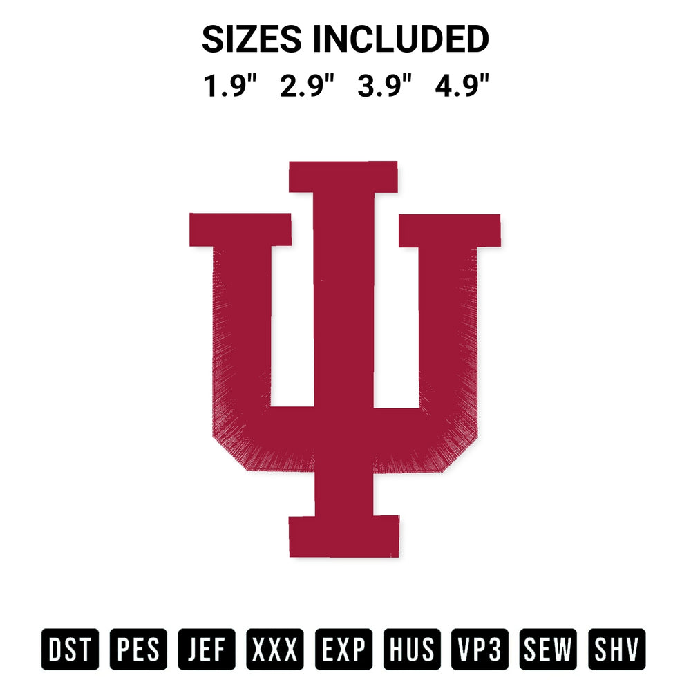 Elevate your next project with our Indiana Hoosiers Logo Embroidery Design embroidery file. Shop high-quality digital patterns instantly at Designspacks.com. Available sizes: 1.9", 2.9", 3.9", 4.9".