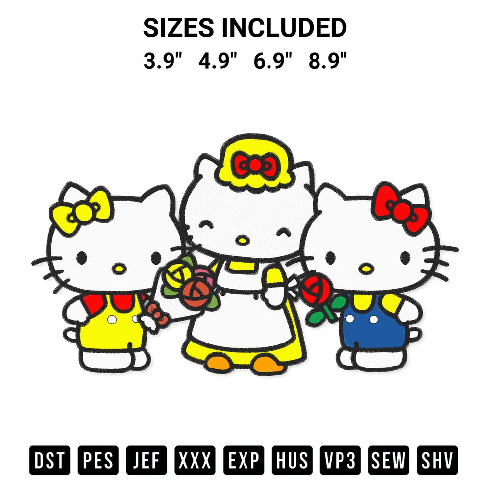 Add a unique touch to your apparel with the Happy Birthday To Hello Kitty Mama Embroidery Design embroidery file. Premium instant download available now on Designspacks.com. Available sizes: 3.9", 4.9", 6.9", 8.9".